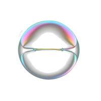 AI Generated 3d chromatic bubble 2