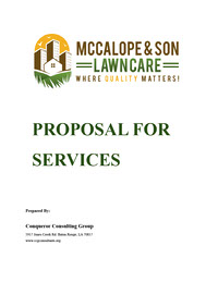 Proposal For Services Writing