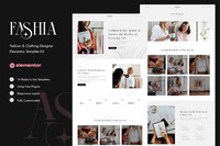 Fashia - Fashion  Clothing Designer Elementor Template Kit