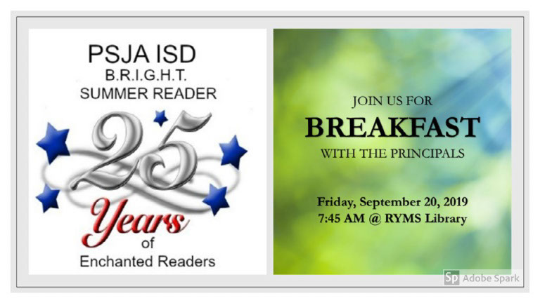 RYMS BRIGHT Summer Readers Breakfast with the Principals
