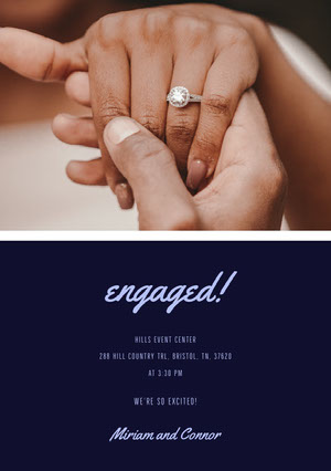 Free Wedding Engagement Invitation Templates Adobe Spark