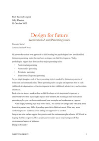 Design for future