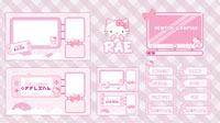 FREE PINK CUTE TWITCH OVERLAY