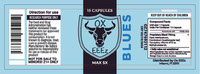Blues label design