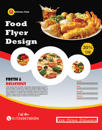 Food Flyer design Free Template
