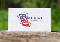 Six star mobile logo