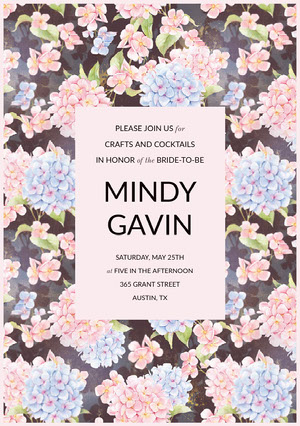 Print Free Wedding Shower Invitation Template