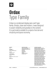 Ordax PDF Specimen
