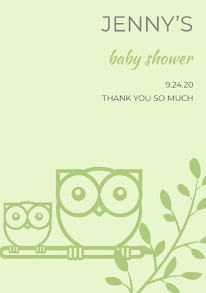 Free Baby Shower Thank You Cards Templates Adobe Spark