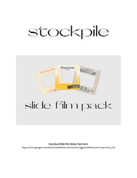 Slide Film Frame Pack