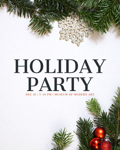 Customizable Holiday Party Flyer Templates Adobe Spark