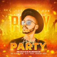 party flyer social media post template