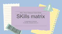 skills matrix minimal ppt