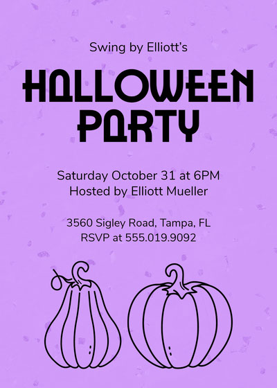 Free Halloween Party Invitation Templates | Adobe Express