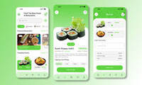 Food App 3 Main Screens