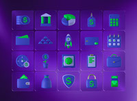 Preview of Finance and Banking 3D icons