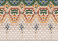 Floral Mosaic Border Pattern