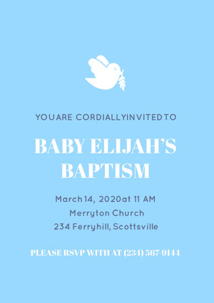 Kostenlose Vorlagen Fur Taufeinladungen Adobe Spark