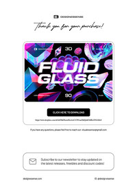 Fluid Glass 3D Shapes by Designessense