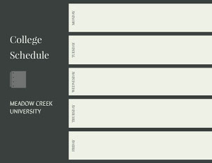 Free College Schedule Maker Create Class Schedules With Online Templates Adobe Spark