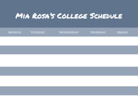 Free College Schedule Maker: Create Your Own Class Schedule Online ...