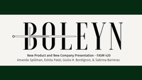 New Product New Company Presentation - Boleyn