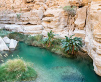 River of Wadi shab Oman