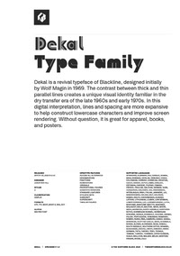 Dekal PDF Specimen