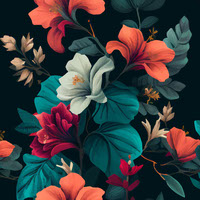 Tropical Floral Design vibrant and colorful flowers