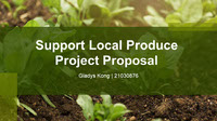 Support Local Produce Project Proposal PPT