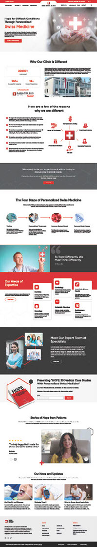Swiss Medical Clinic Webpage Re-Design