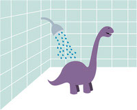 Shower Dino