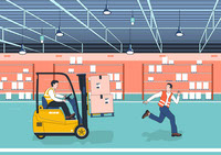 Forklift and pedestrian hazards_layered illustrator 2020