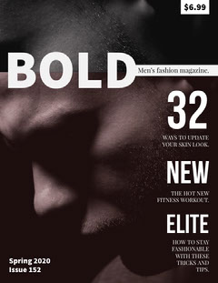 Download Free Customizable Fashion Magazines Cover Templates Adobe Spark PSD Mockups.
