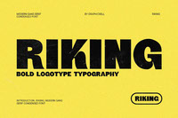 Riking Modern Sans Serif Font Typeface