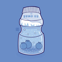 Blueberry milk