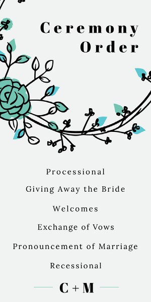 Free Wedding Program Templates Downloadable Adobe Spark