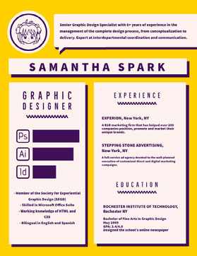 Free Creative Resume Templates Adobe Spark
