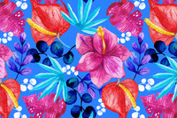 A vibrant and enchanting floral tropical vector design
