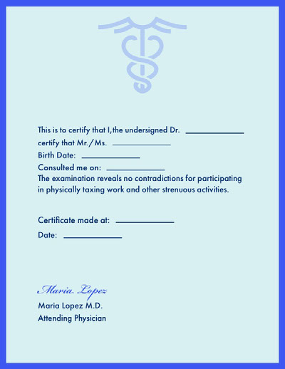 Fake Medical Certificate Template Download