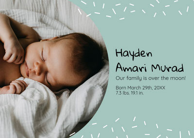 Free Birth Announcement Templates Adobe Express