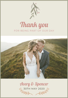 Carte De Remerciement De Mariage Gratuite Modeles De Cartes Adobe Spark