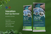 Vacation Trip Roll Up Banner