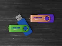 USB Flash Drive Mockup PSD