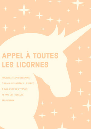 Modeles D Invitation Licorne Pour Anniversaire Adobe Spark