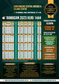 Custom Islamic calendar template design