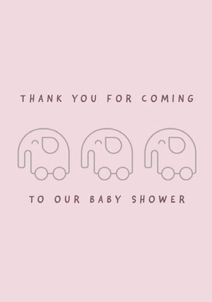 Free Baby Shower Thank You Cards Templates Adobe Spark