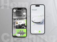 Smart Home Cleaning App UI Design