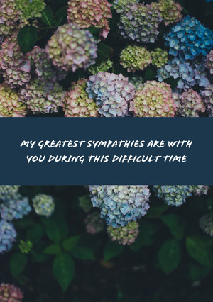 Plantillas De Tarjetas De Condolencias Personalizadas Gratis Adobe Spark Se que tu tambien estas muy triste, a ti tambien te hara mucha falta. adobe spark