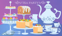 Tea Party Vector Art
